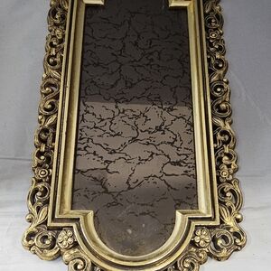 Elegant Gold and Black Wall Mirror